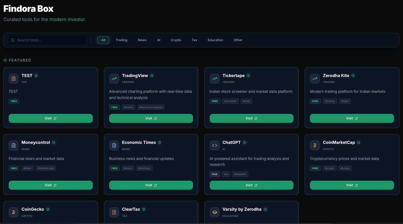 Findora Box — AI Tools & Trading Utilities screenshot